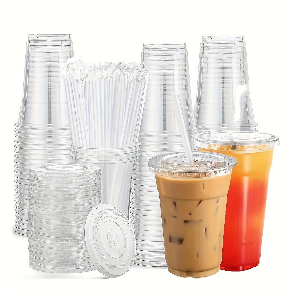 Event & Party Supply - Vaso de plástico transparente con tapa