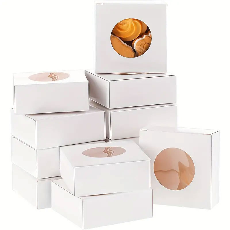 Caja de papel Kraft con ventan - Event Party Box reseña y precio